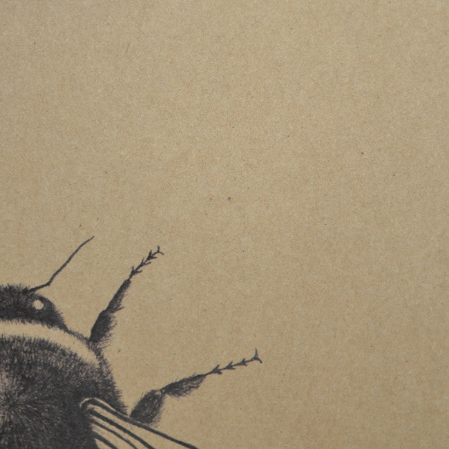 Greetings card with Bumble Bee art.