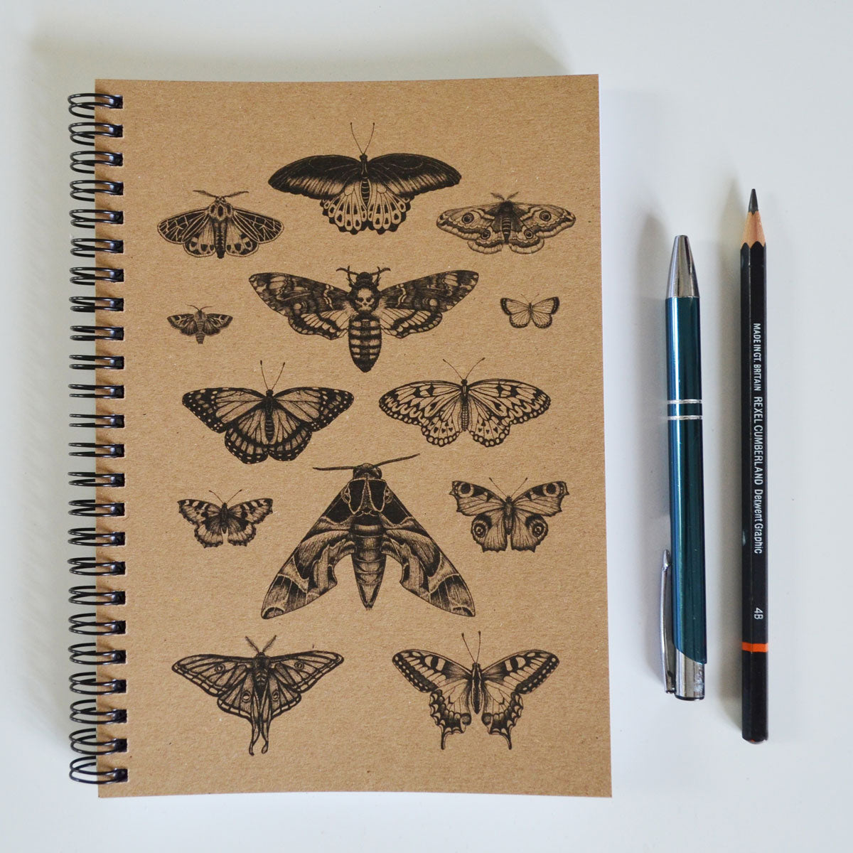 Moth & Butterfly Art - A5 Ethical Journal