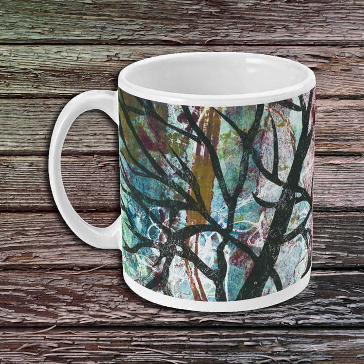 Forest Monoprint - Ceramic Mug