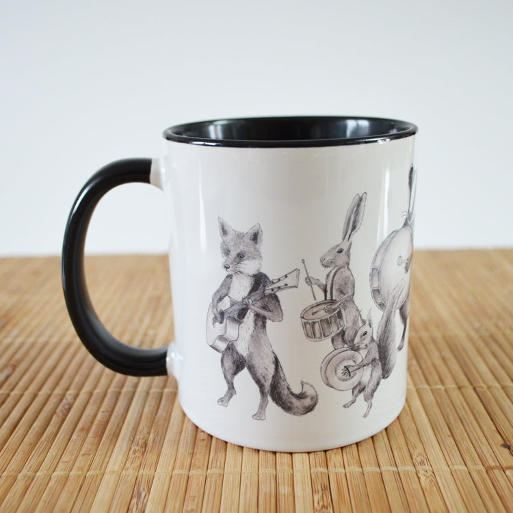 Marching Animal Band 'Lovely Day' - Ceramic Mug