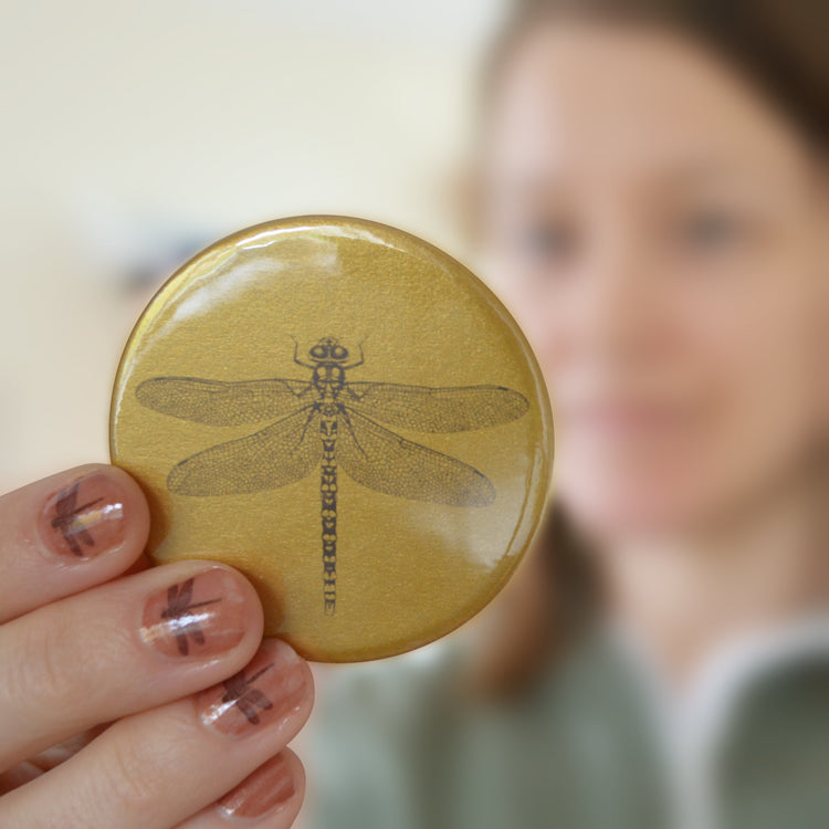 Dragonfly compact pocket mirror