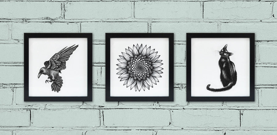 Matching animal art.