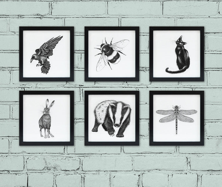 Matching set of art prints