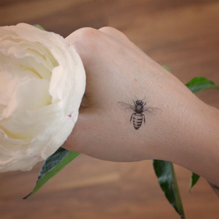 Honey bee temporary tattoos