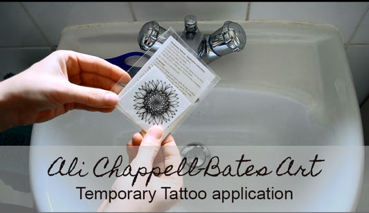 Temporary Tattoo Application video