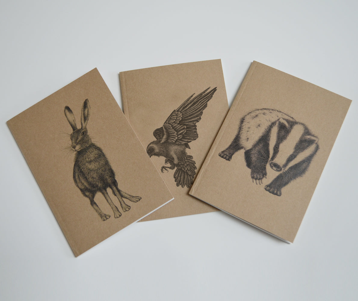 'Seconds' sale - 3 x A6 notebooks - imperfect stock