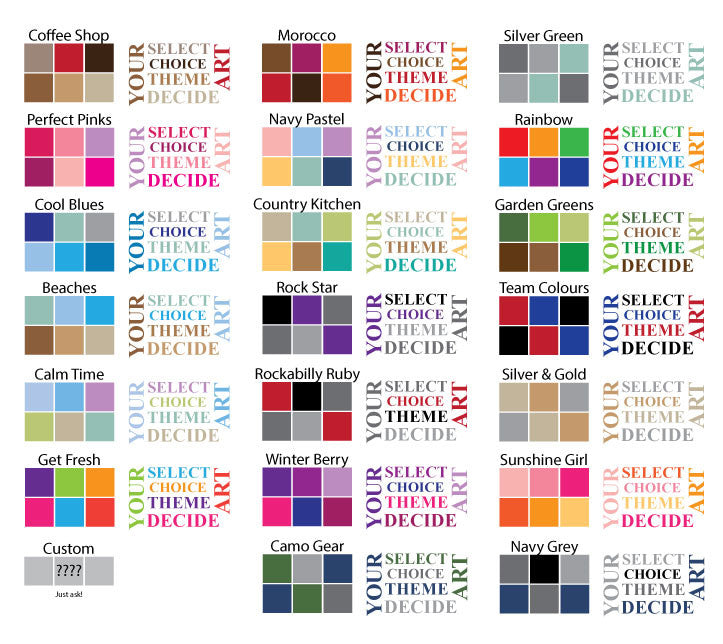 Framed custom design word art. Choose your shape.