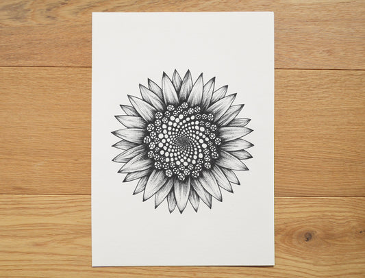 Sunflower art print.