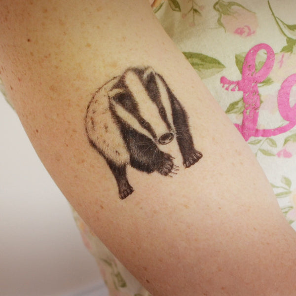 Badger temporary tattoo