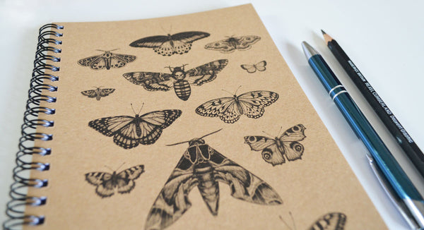 Moth & Butterfly Art - A5 Ethical Journal