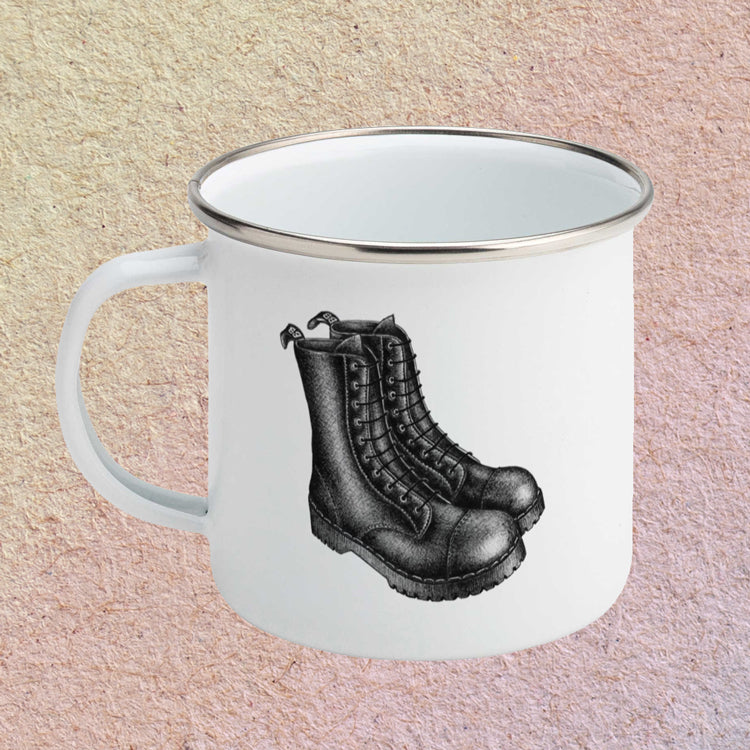 Black Boots - Small Enamel Mug