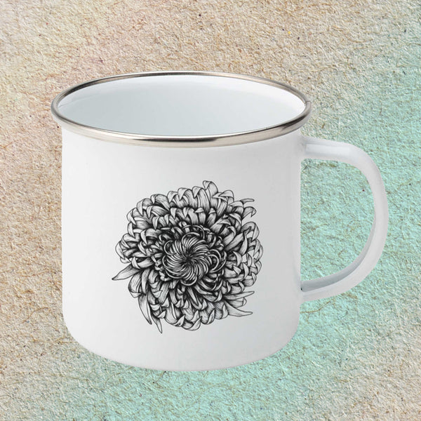 Chrysanthemum - Small Enamel Mug