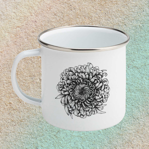 Chrysanthemum - Small Enamel Mug
