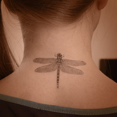 Dragonfly temporary tattoo