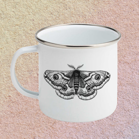 Emperor Moth - Small Enamel Mug