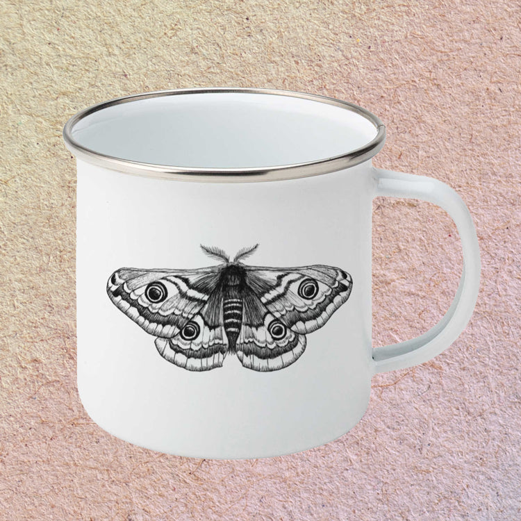 Emperor Moth - Small Enamel Mug