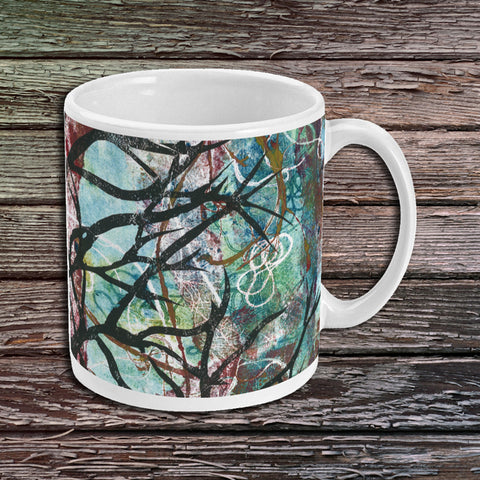 Forest Monoprint - Ceramic Mug