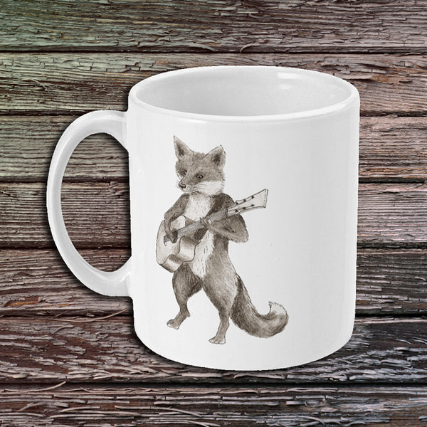 Fox Playing Guitar - Ceramic Mug