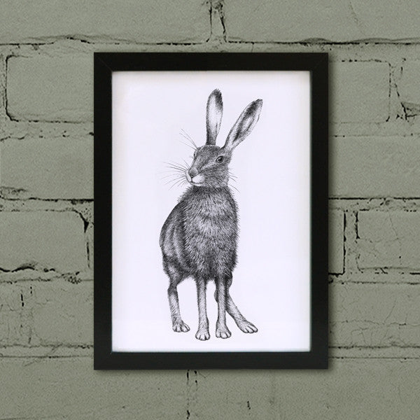 Brown hare wall art