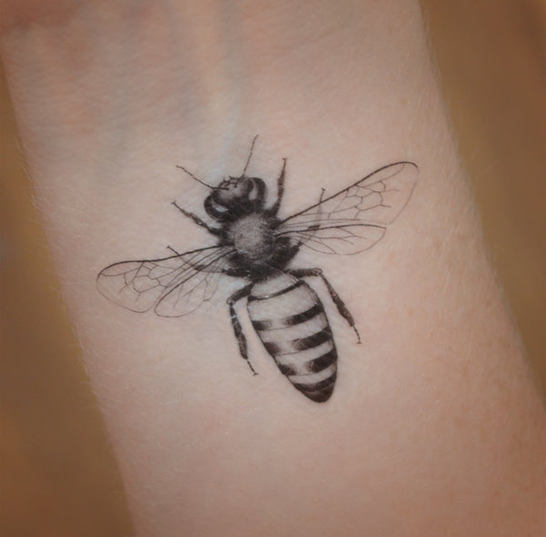 Honey bee temporary tattoos