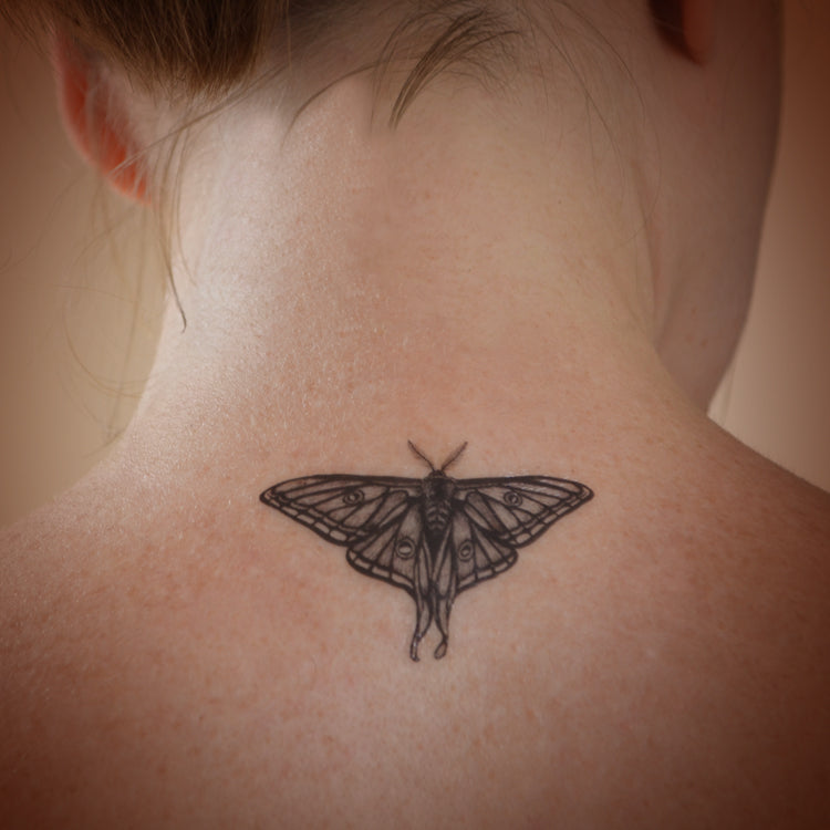 Luna Moth temporary tattoo