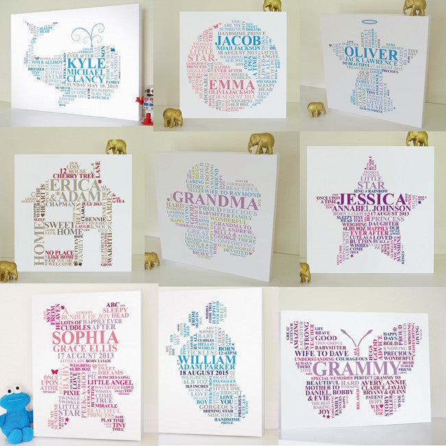 Custom design canvas. Choose your shape and words.