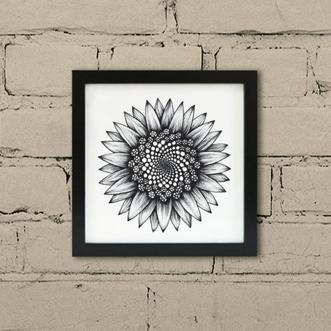 Framed Sunflower print