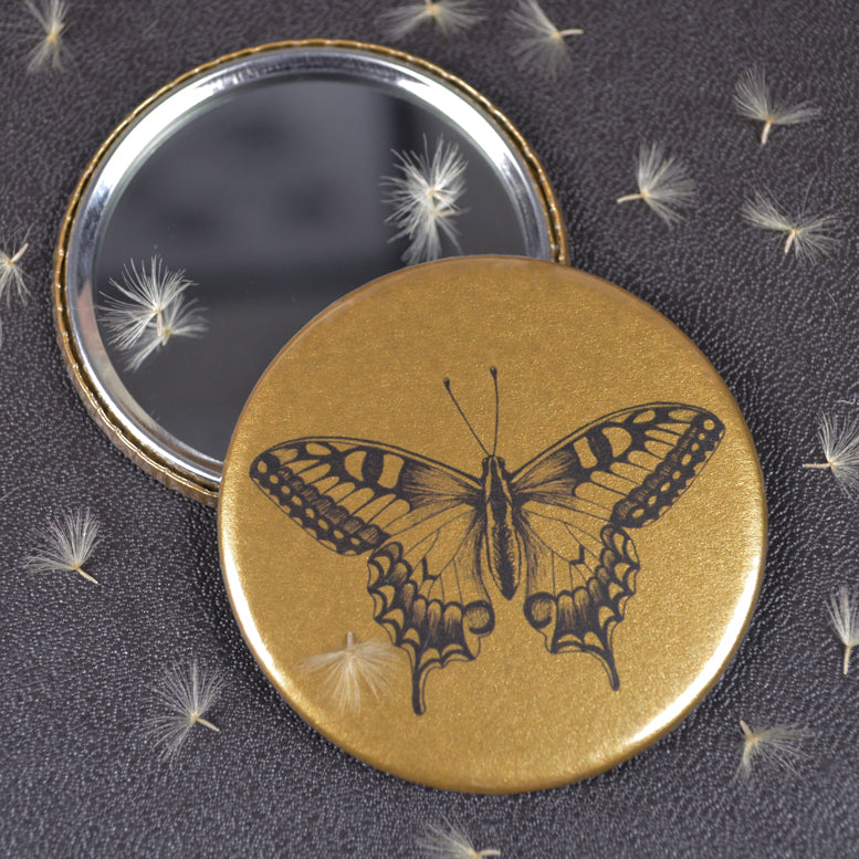 Swallowtail Butterfly compact pocket mirror