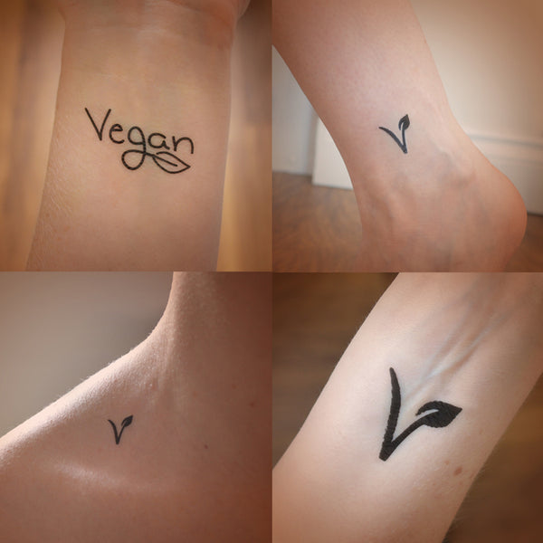 Variety sets of Vegan temporary tattoos